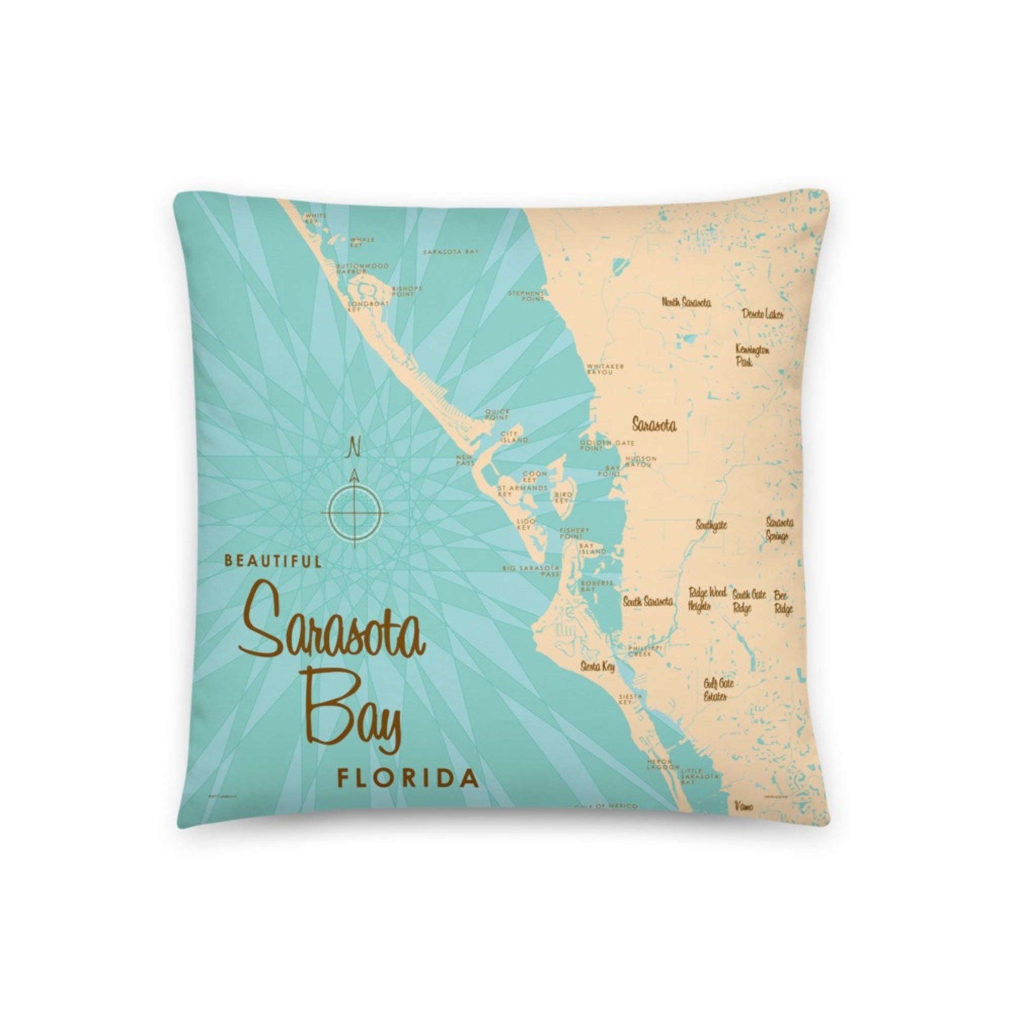 Sarasota Bay Florida Pillow