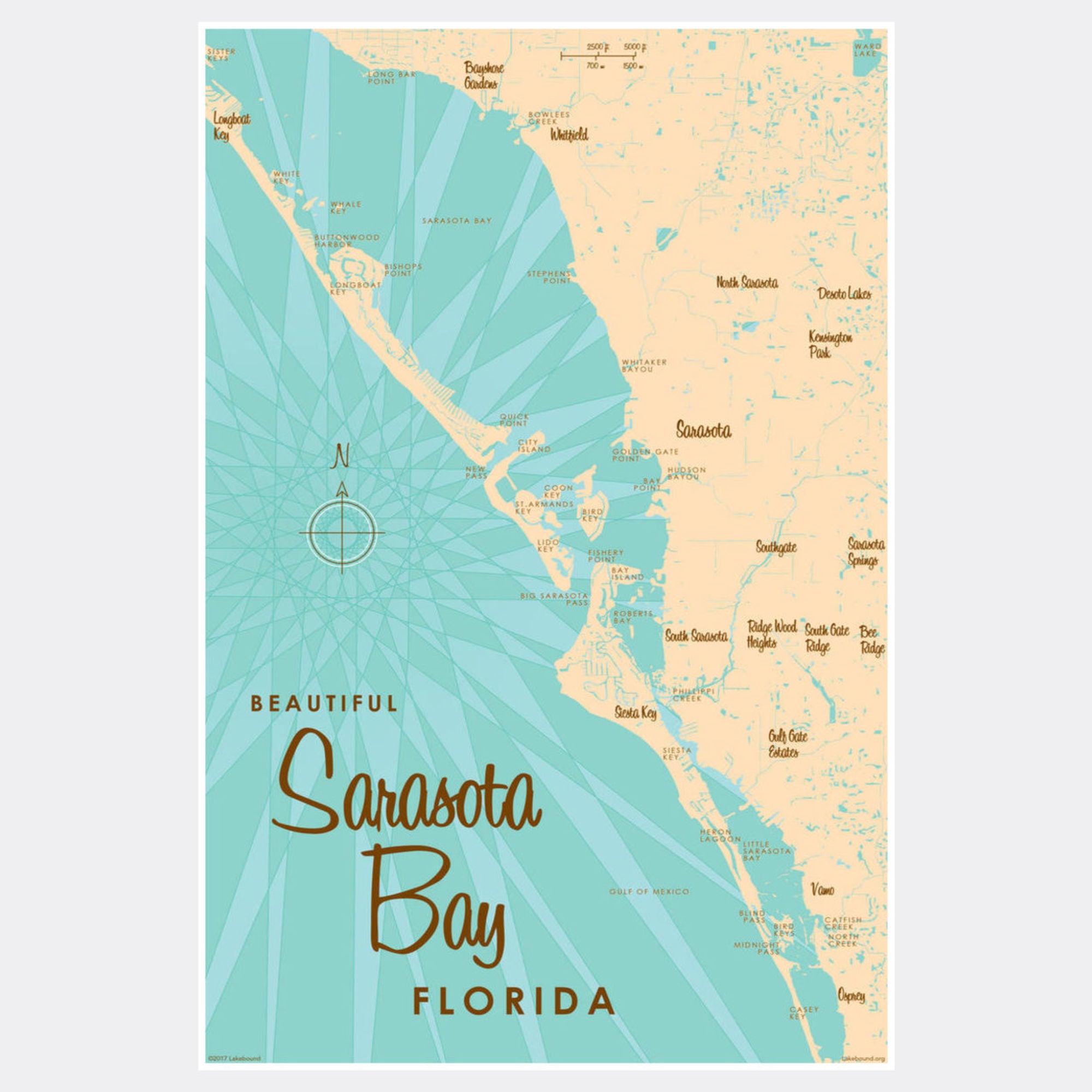 Sarasota Bay Florida, Paper Print