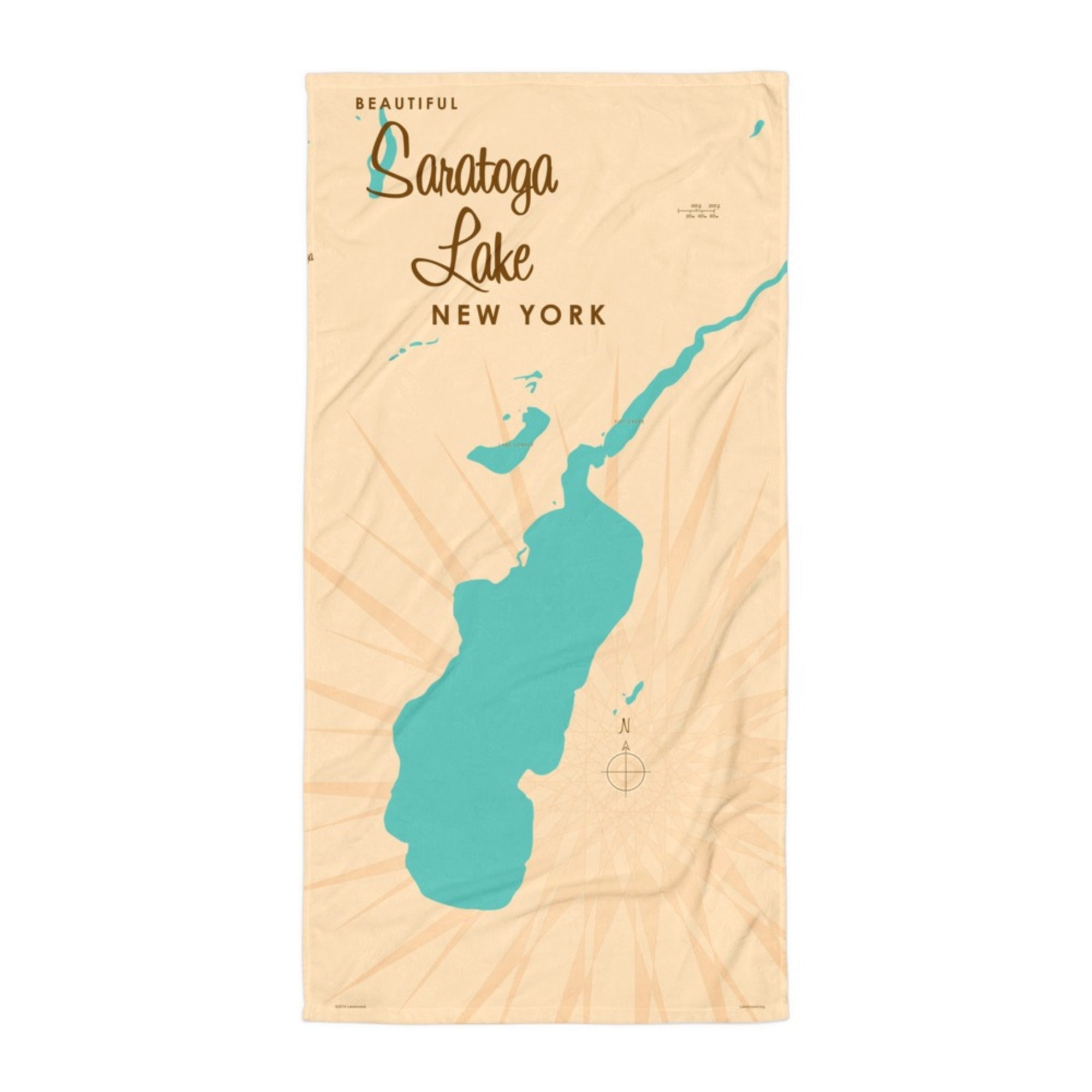 Saratoga Lake New York Beach Towel