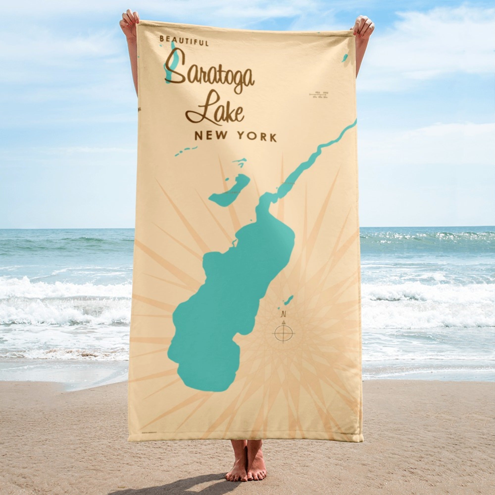 Saratoga Lake New York Beach Towel