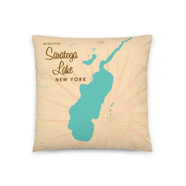 Saratoga Lake New York Pillow