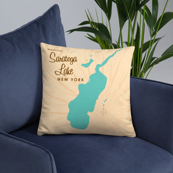 Saratoga Lake New York Pillow