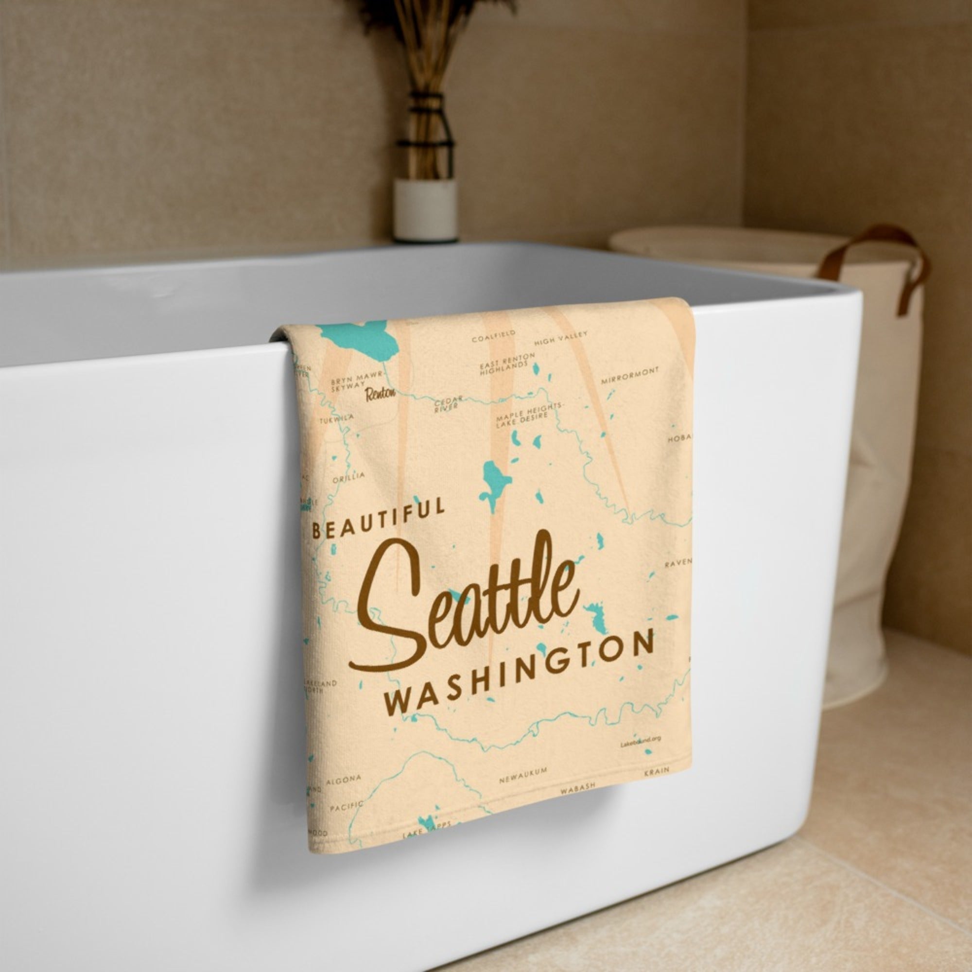 Seattle Washington Beach Towel