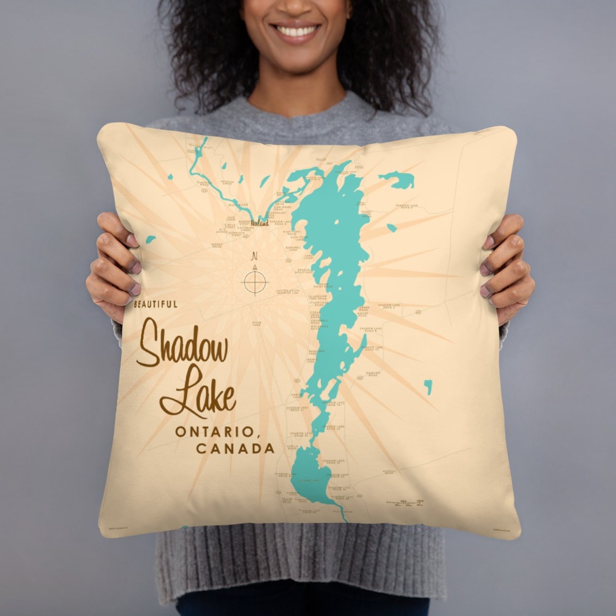Shadow Lake Ontario Canada Pillow
