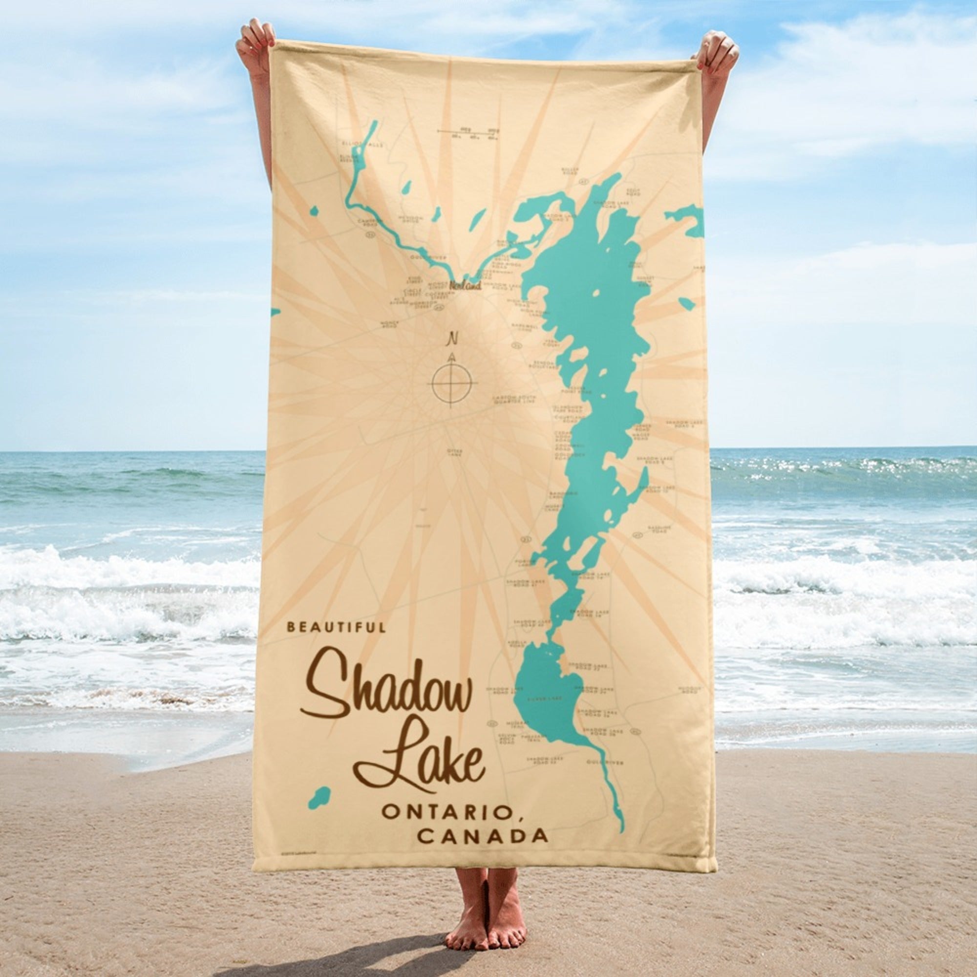 Shadow Lake Ontario Canada Beach Towel