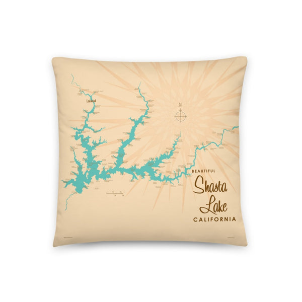 Shasta Lake California Pillow