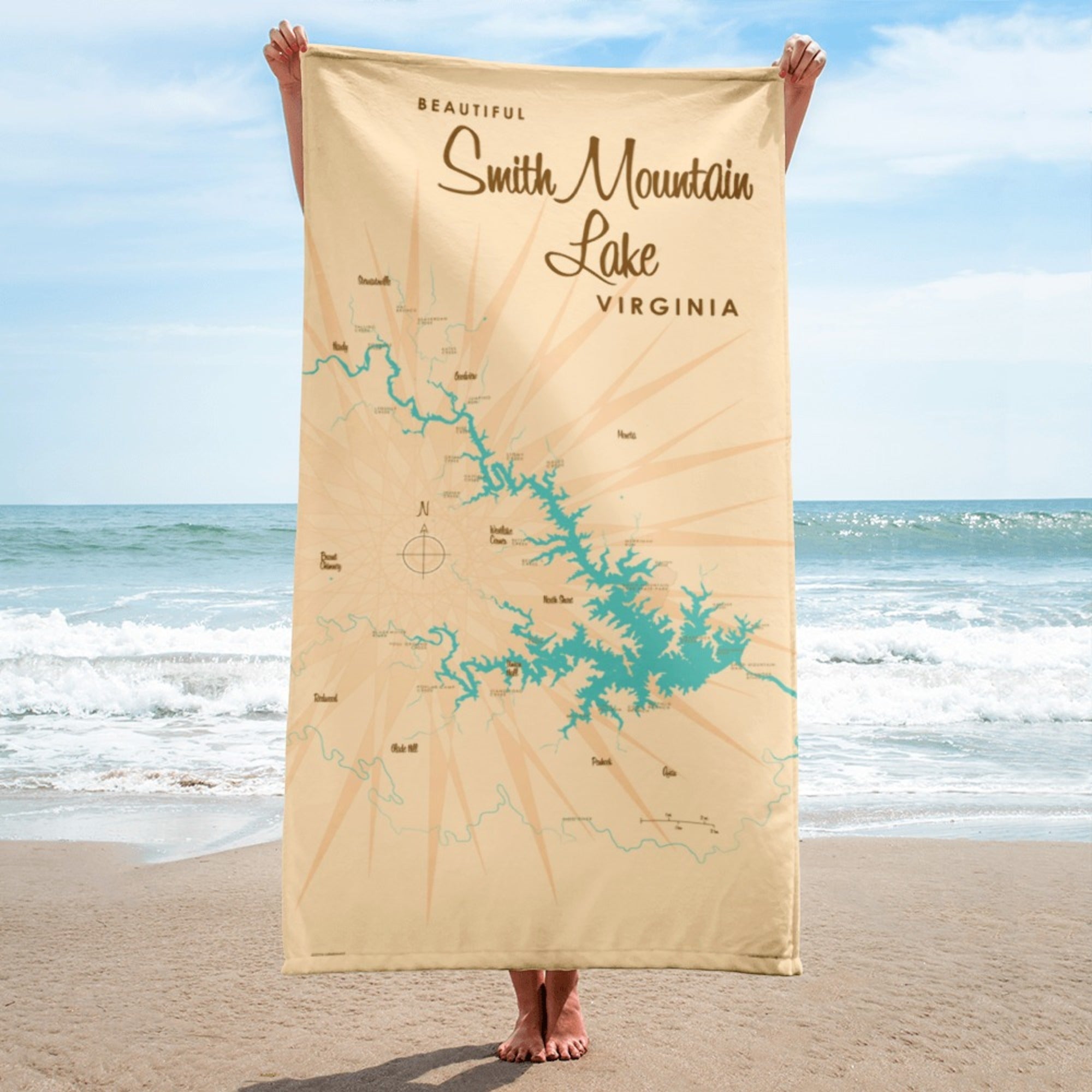 Smith Mountain Lake Virginia Beach Towel