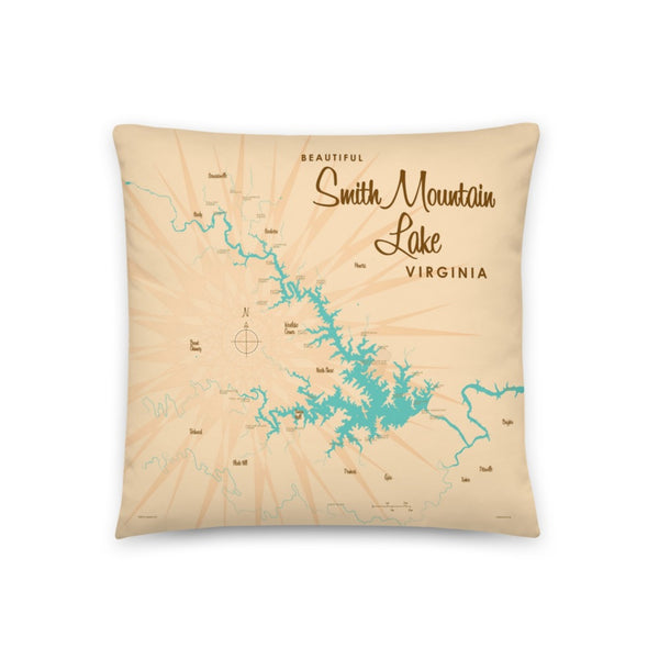 Smith Mountain Lake Virginia Pillow