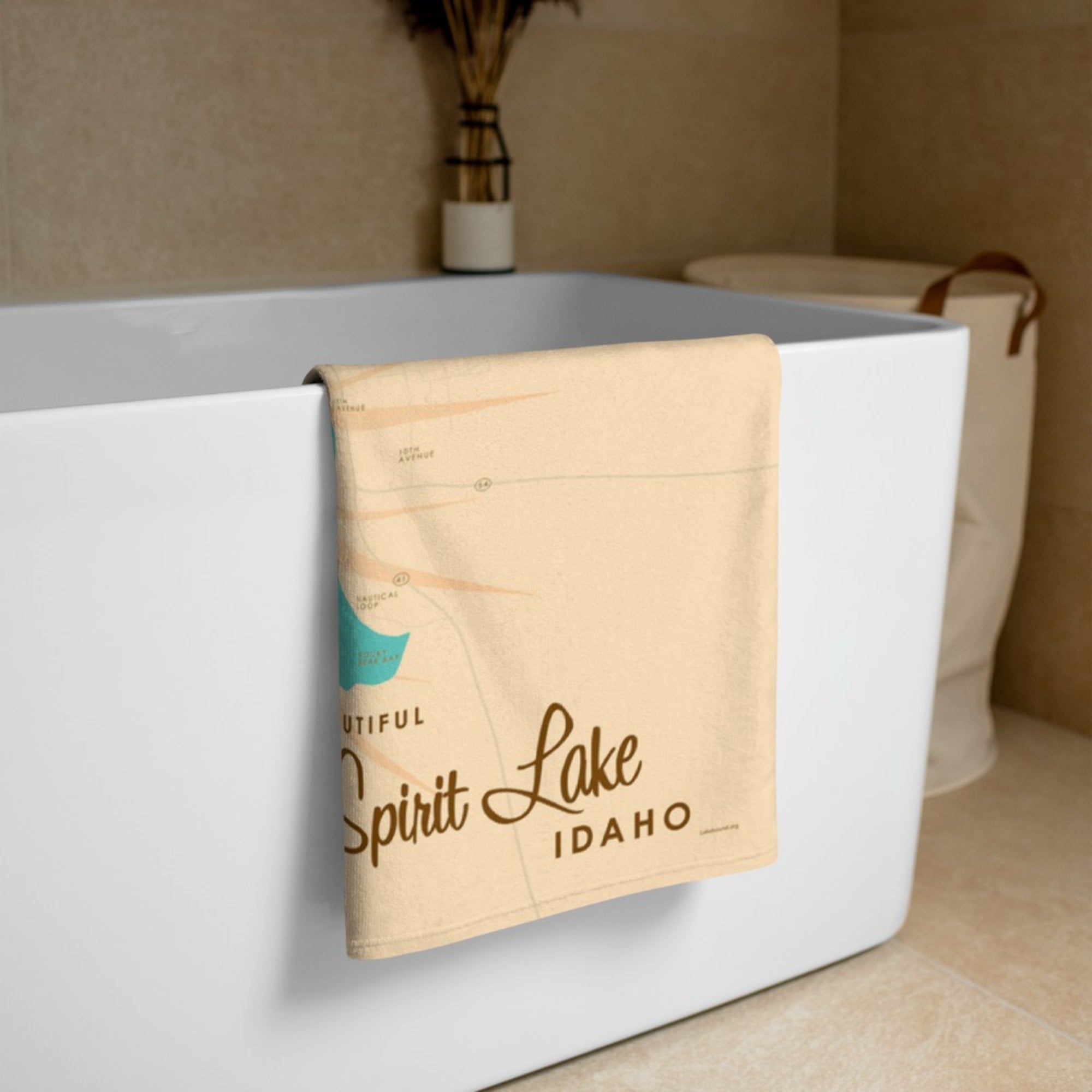 Spirit Lake Idaho Beach Towel