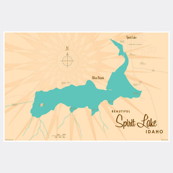 Spirit Lake Idaho, Paper Print