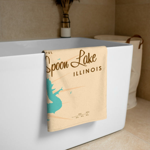 Spoon Lake Illinois Beach Towel