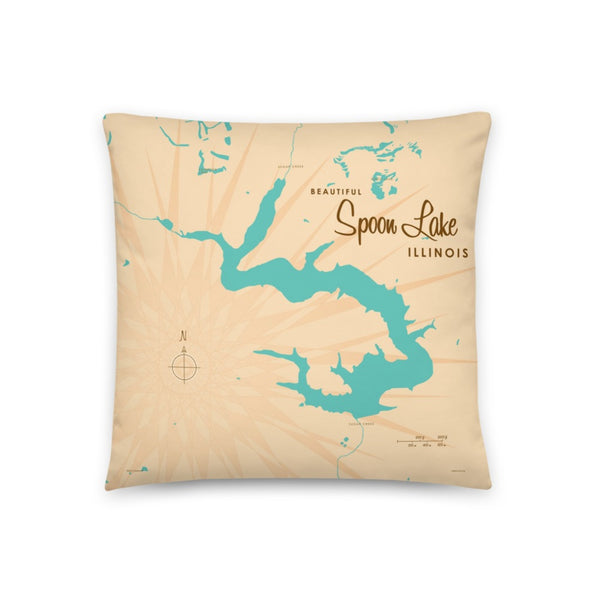 Spoon Lake Illinois Pillow
