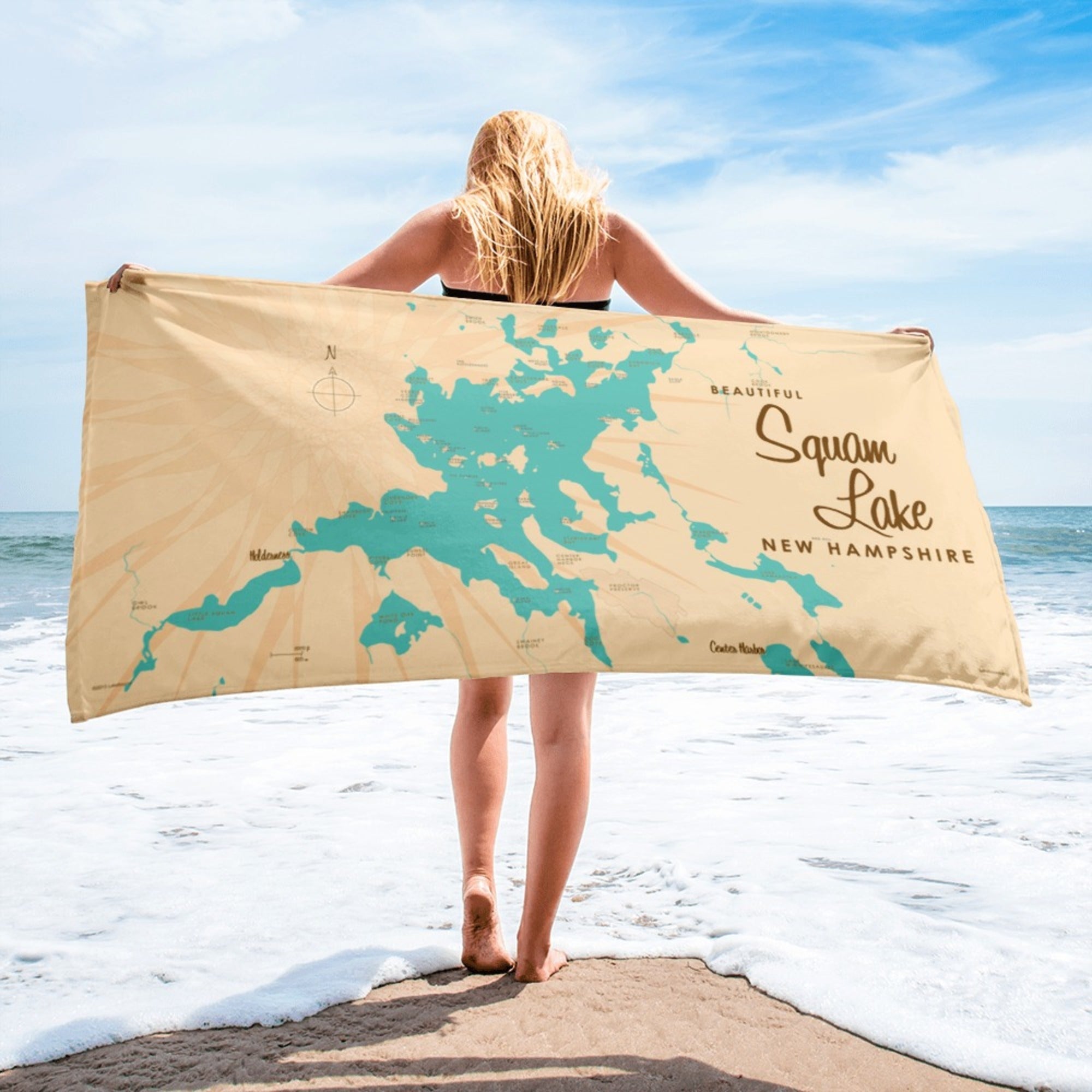 Squam Lake New Hampshire Beach Towel