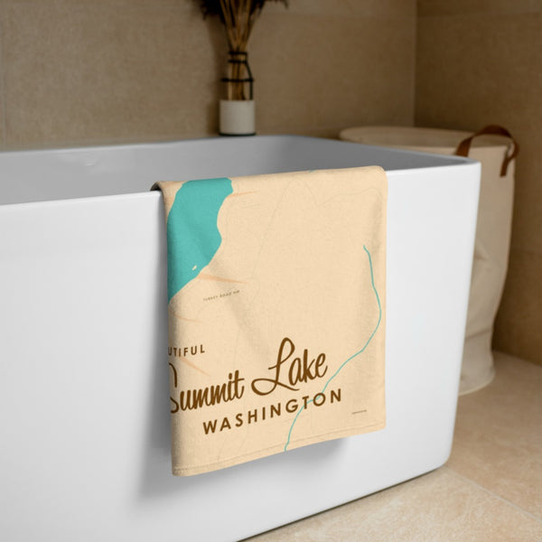 Summit Lake Washington Beach Towel