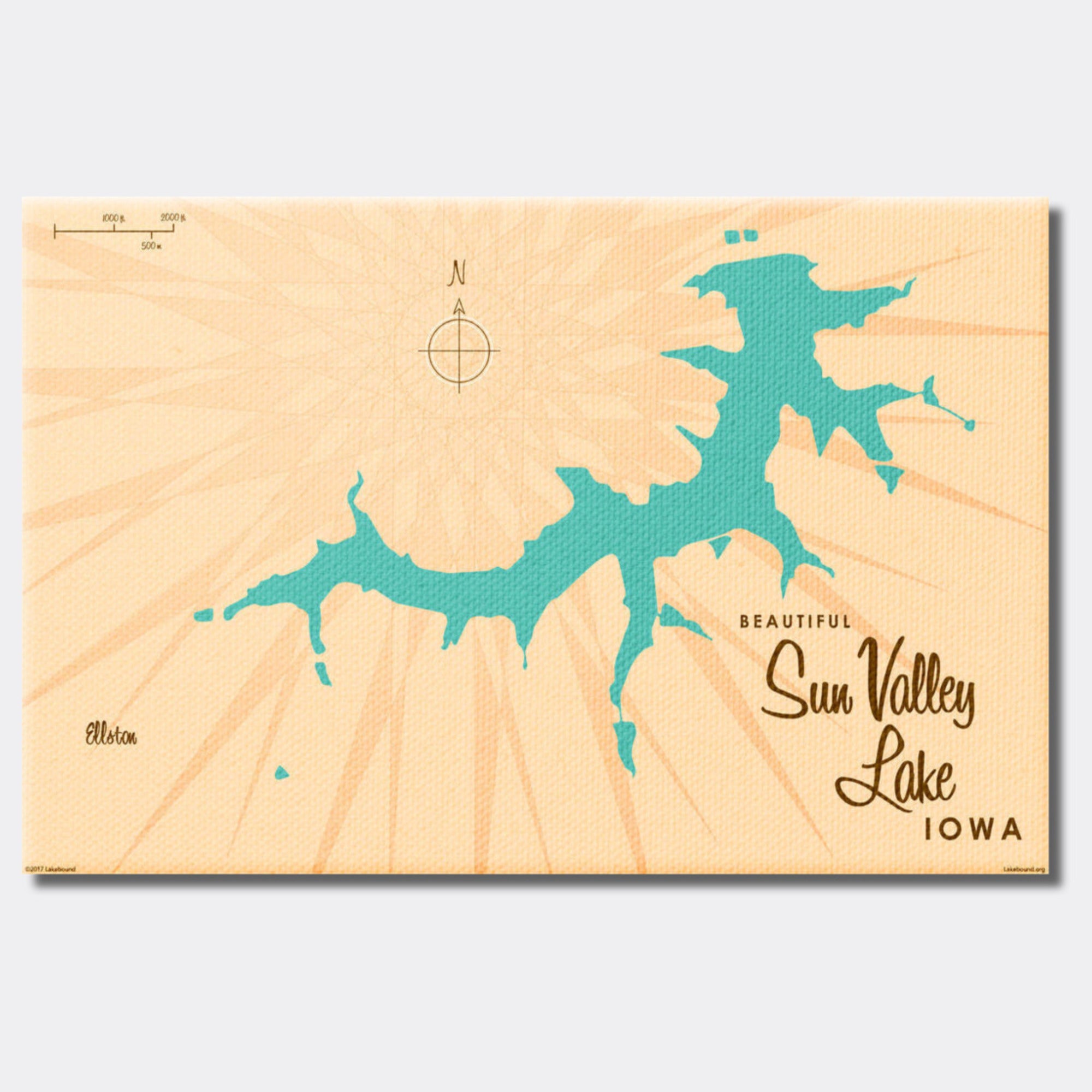Sun Valley Lake Iowa, Canvas Print