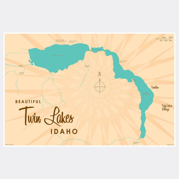 Twin Lakes Idaho, Paper Print