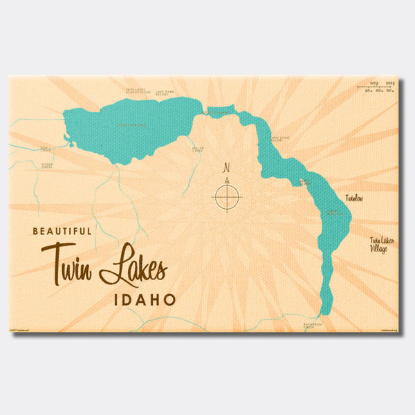 Twin Lakes Idaho, Canvas Print