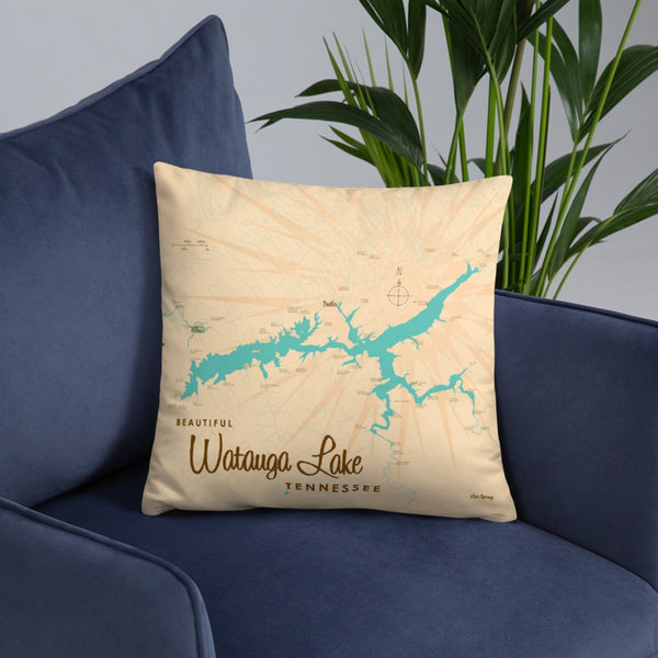 Watauga Lake Tennessee Pillow