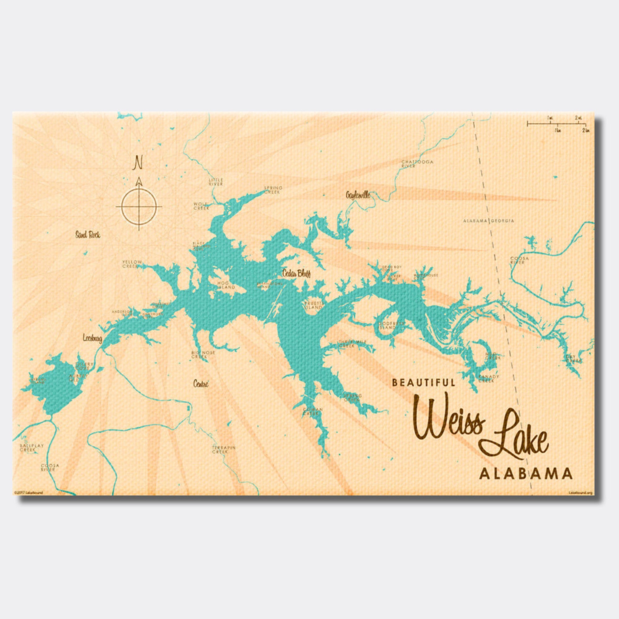 Weiss Lake Alabama, Canvas Print