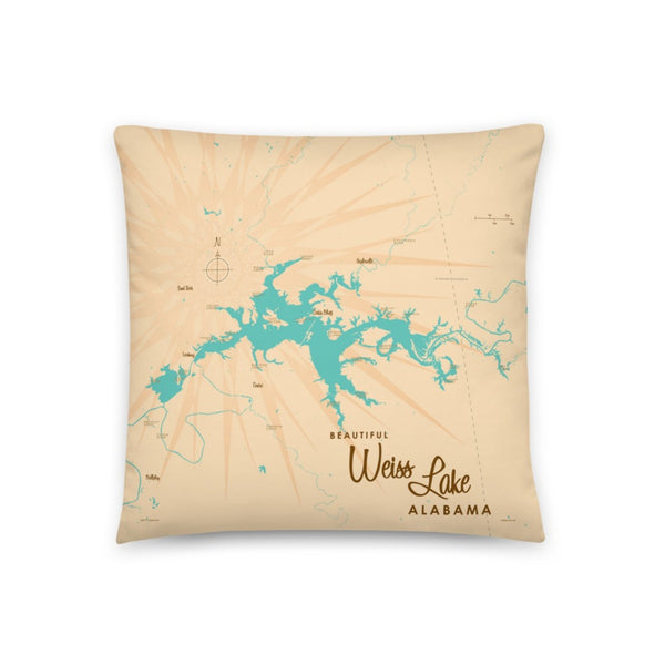 Weiss Lake Alabama Pillow