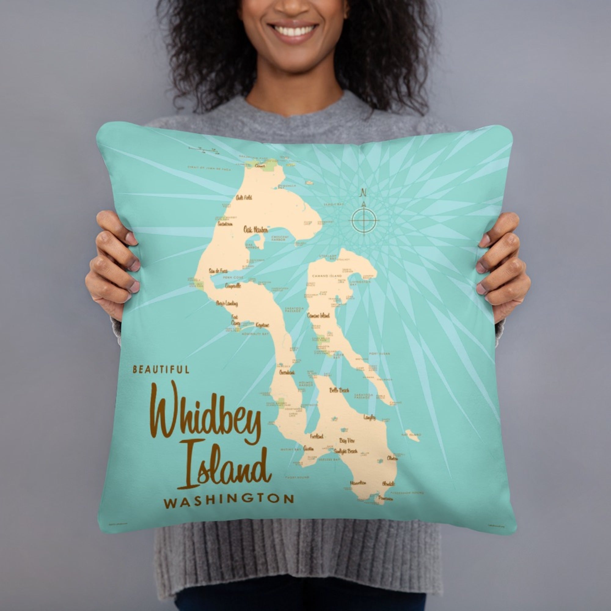 Whidbey Island Washington Pillow