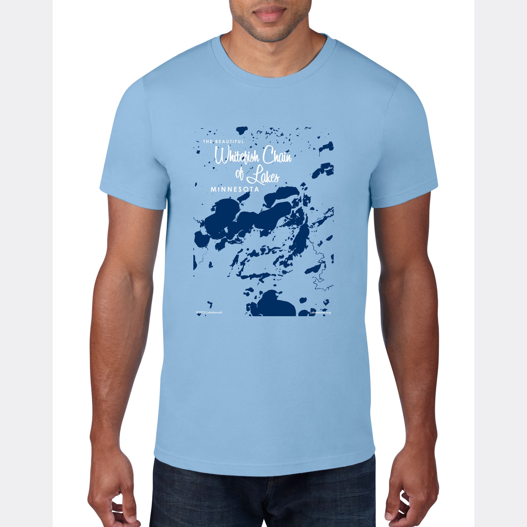 Whitefish Chain of Lakes Minnesota, T-Shirt