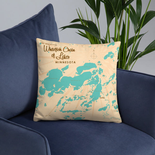 Whitefish Chain of Lakes Minnesota Pillow