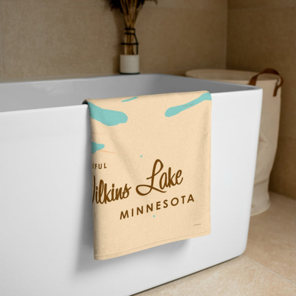 Wilkins Lake Minnesota Beach Towel