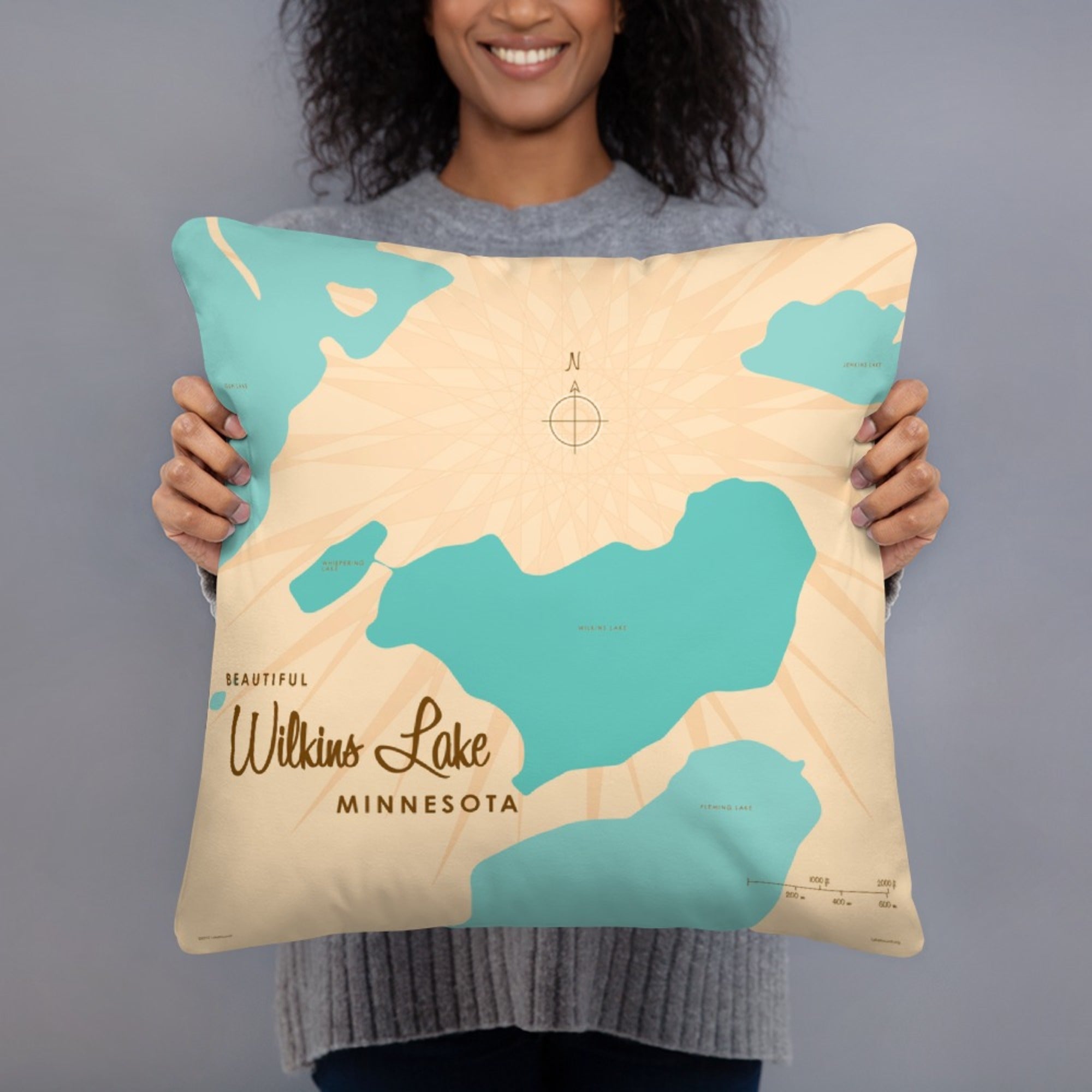 Wilkins Lake Minnesota Pillow