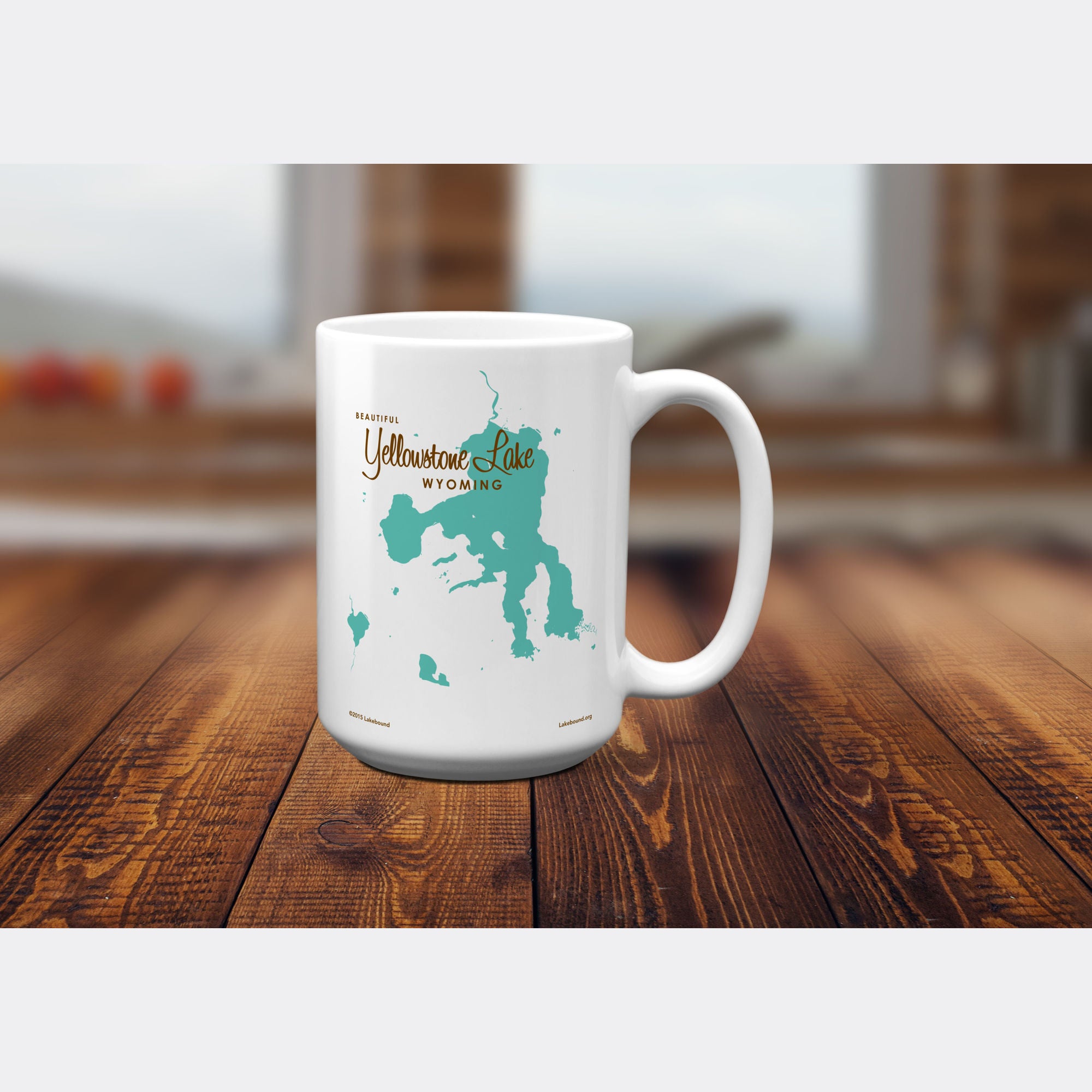 Yellowstone Lake Wyoming, 15oz Mug