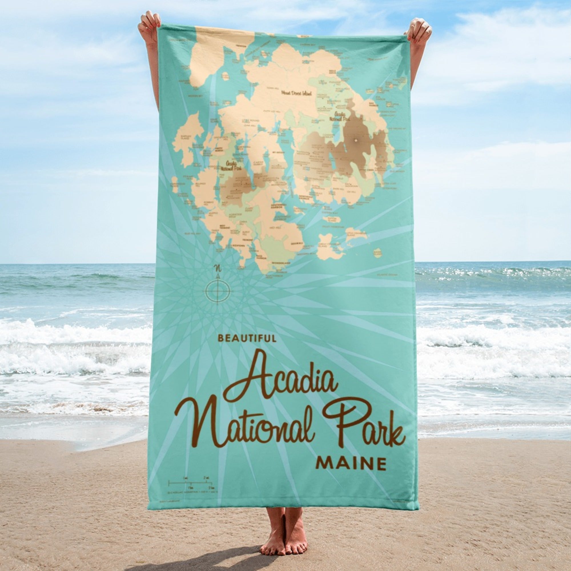 Acadia National Park Maine Beach Towel