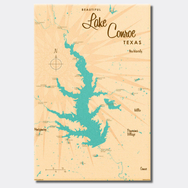 Lake Conroe Texas, Canvas Print