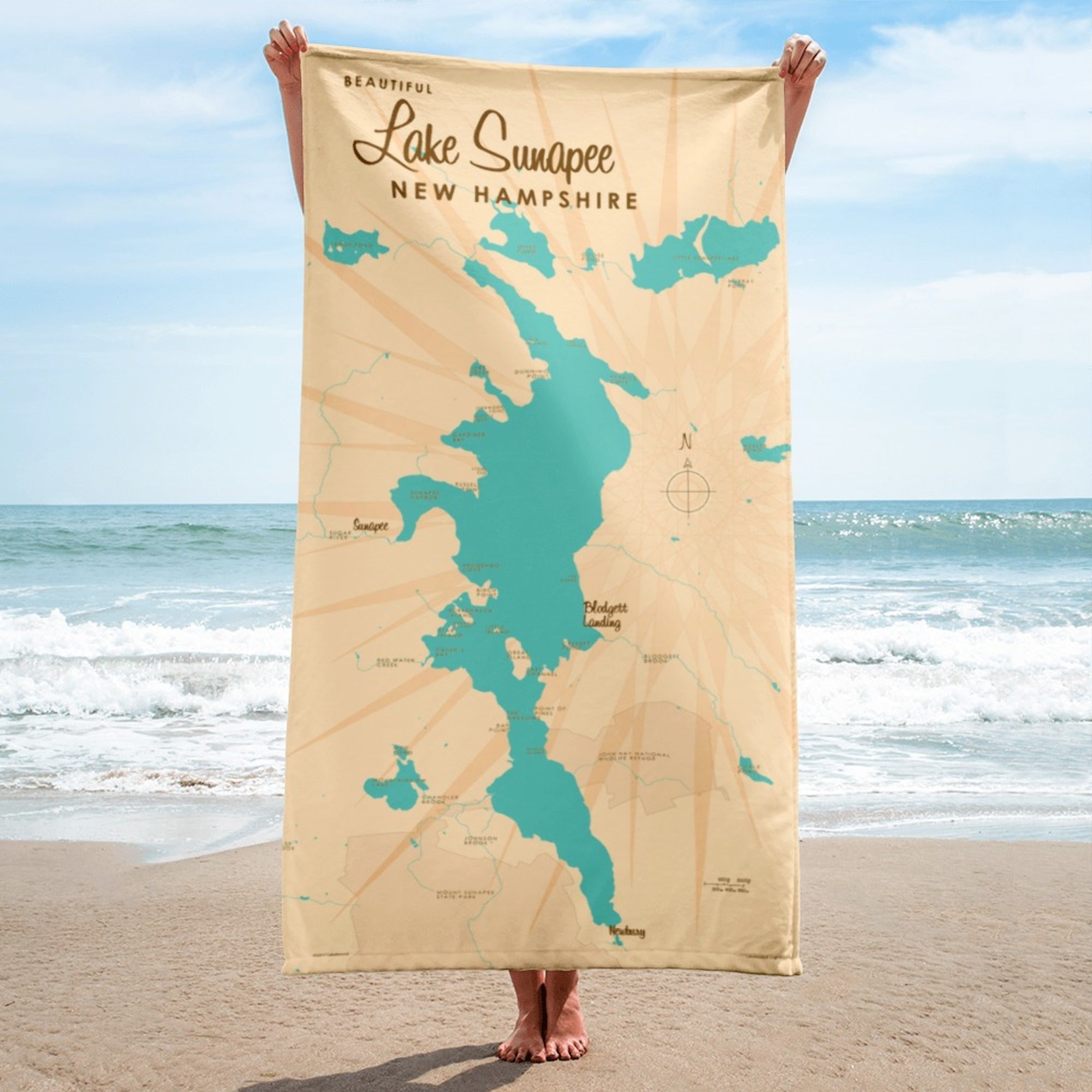 Lake Sunapee New Hampshire Beach Towel