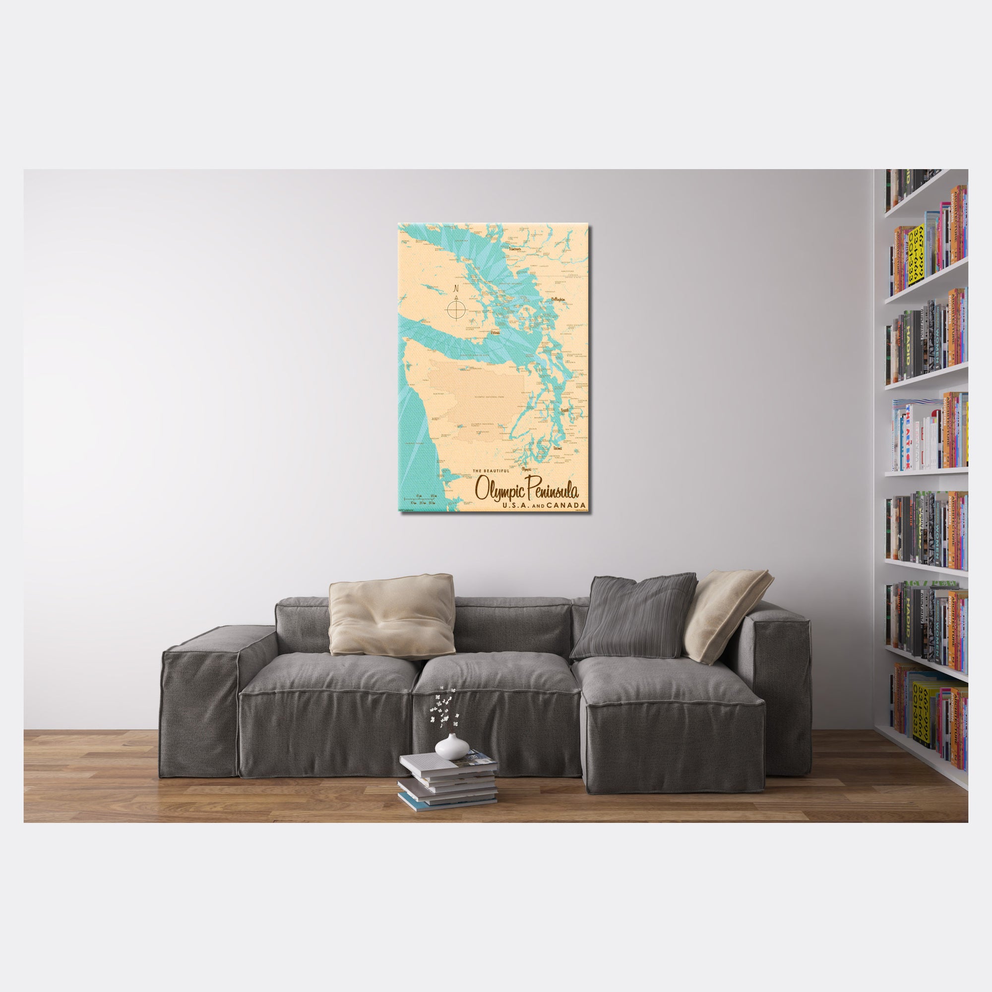 Olympic Peninsula USA Canada, Canvas Print