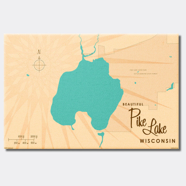 Pike Lake Wisconsin, Canvas Print