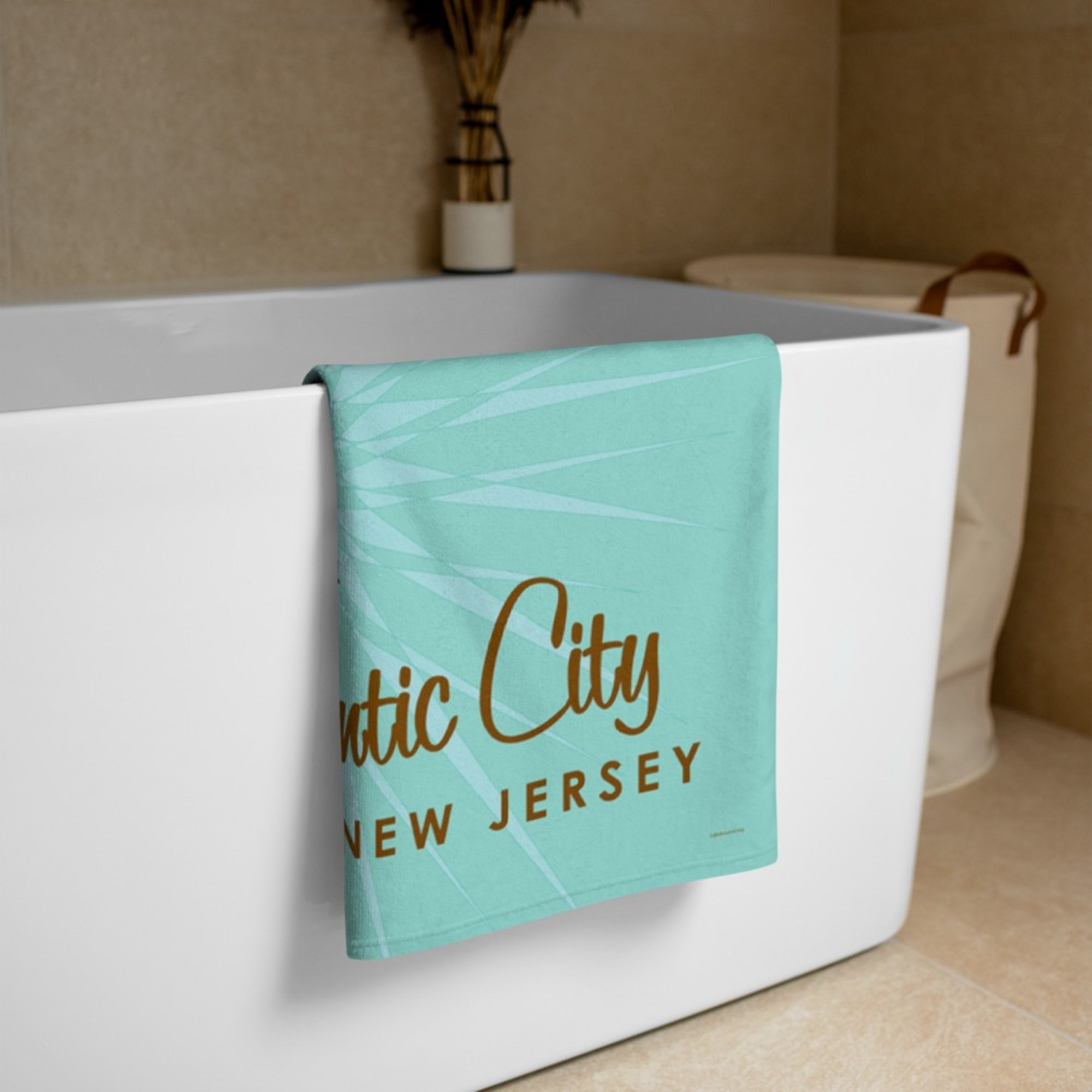 Atlantic City New Jersey Beach Towel