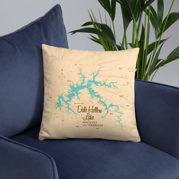 Dale Hollow Lake Kentucky Tennessee Pillow