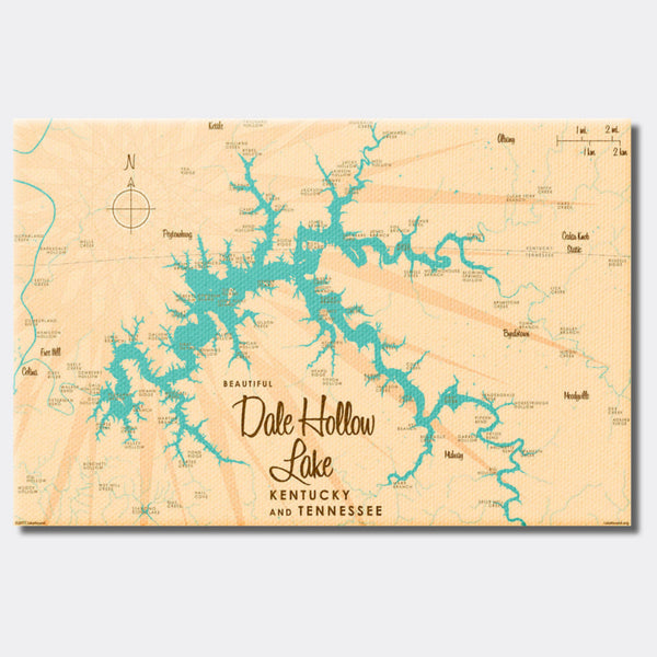 Dale Hollow Lake Kentucky Tennessee, Canvas Print