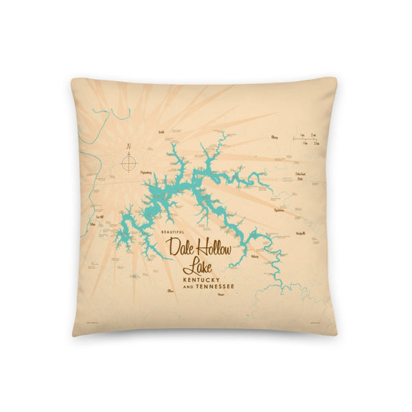 Dale Hollow Lake Kentucky Tennessee Pillow