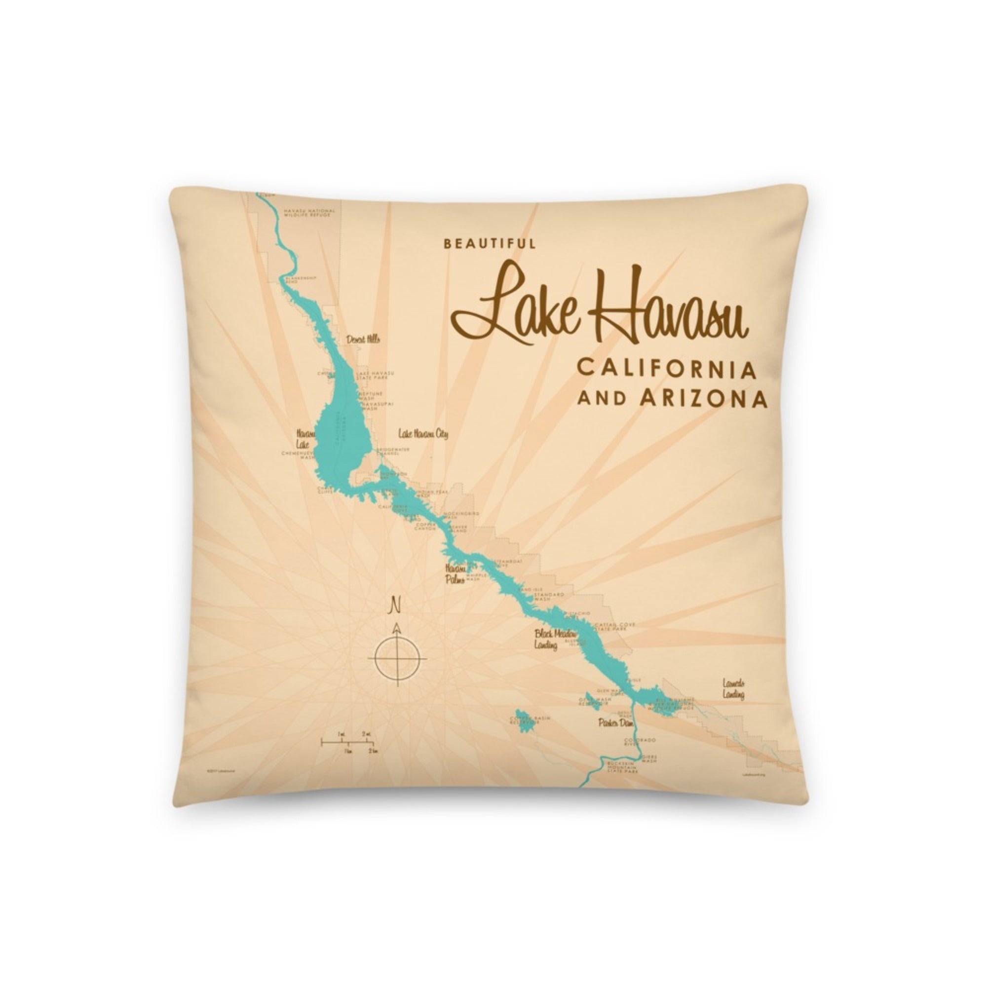 Lake Havasu California Arizona Pillow