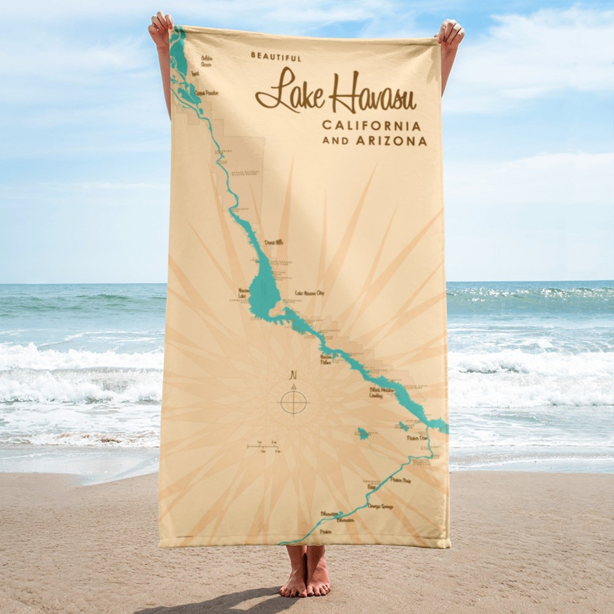 Lake Havasu California Arizona Beach Towel