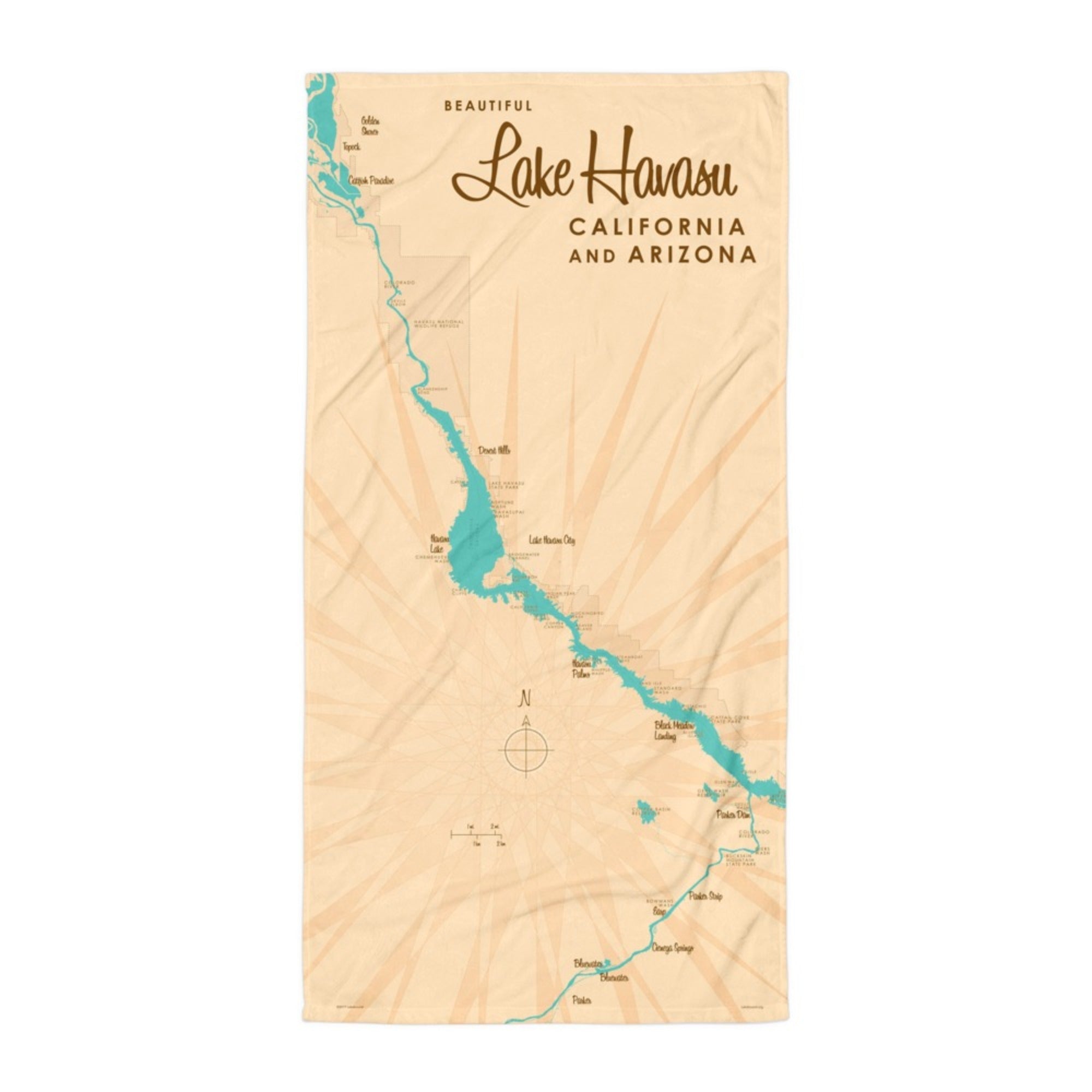 Lake Havasu California Arizona Beach Towel