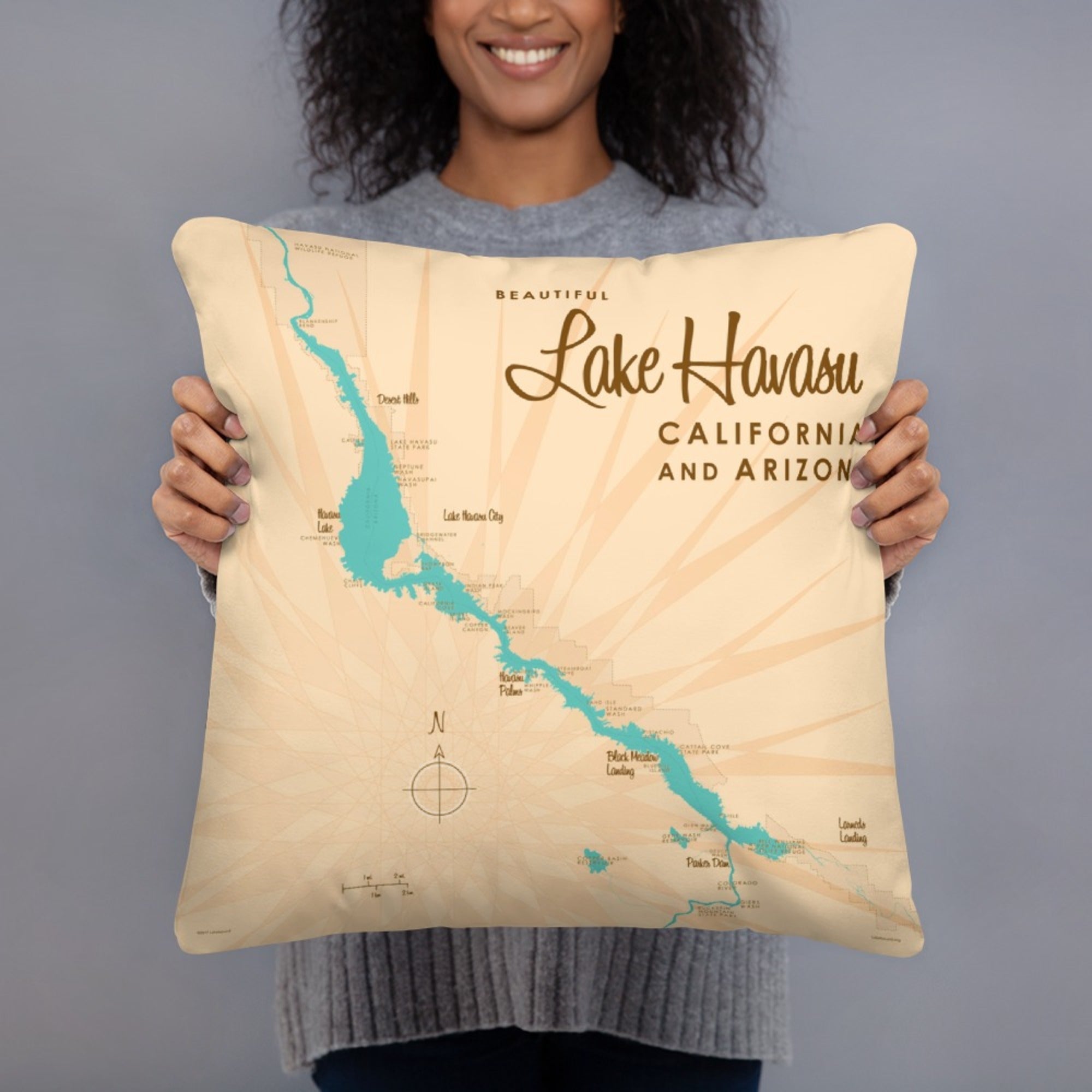 Lake Havasu California Arizona Pillow