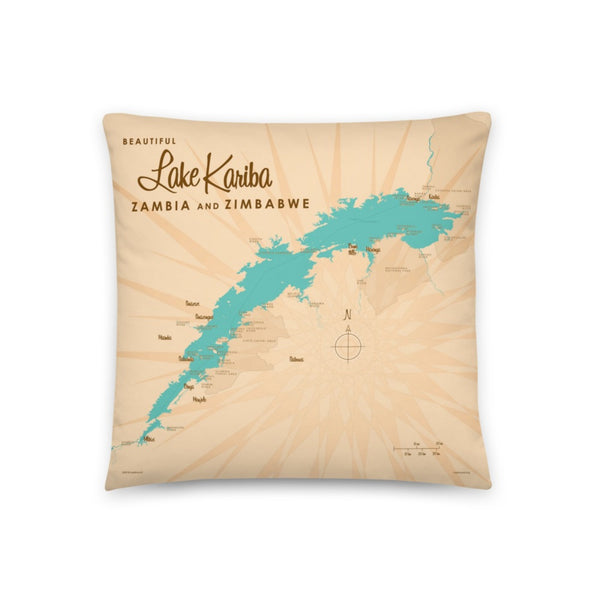 Lake Kariba Zambia Zimbabwe Pillow