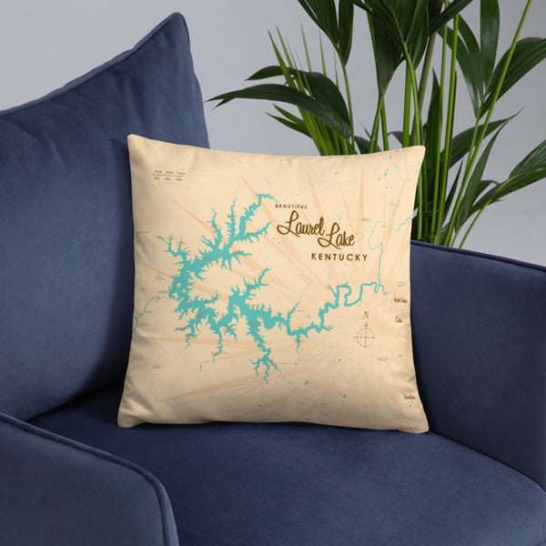 Laurel Lake Kentucky Pillow