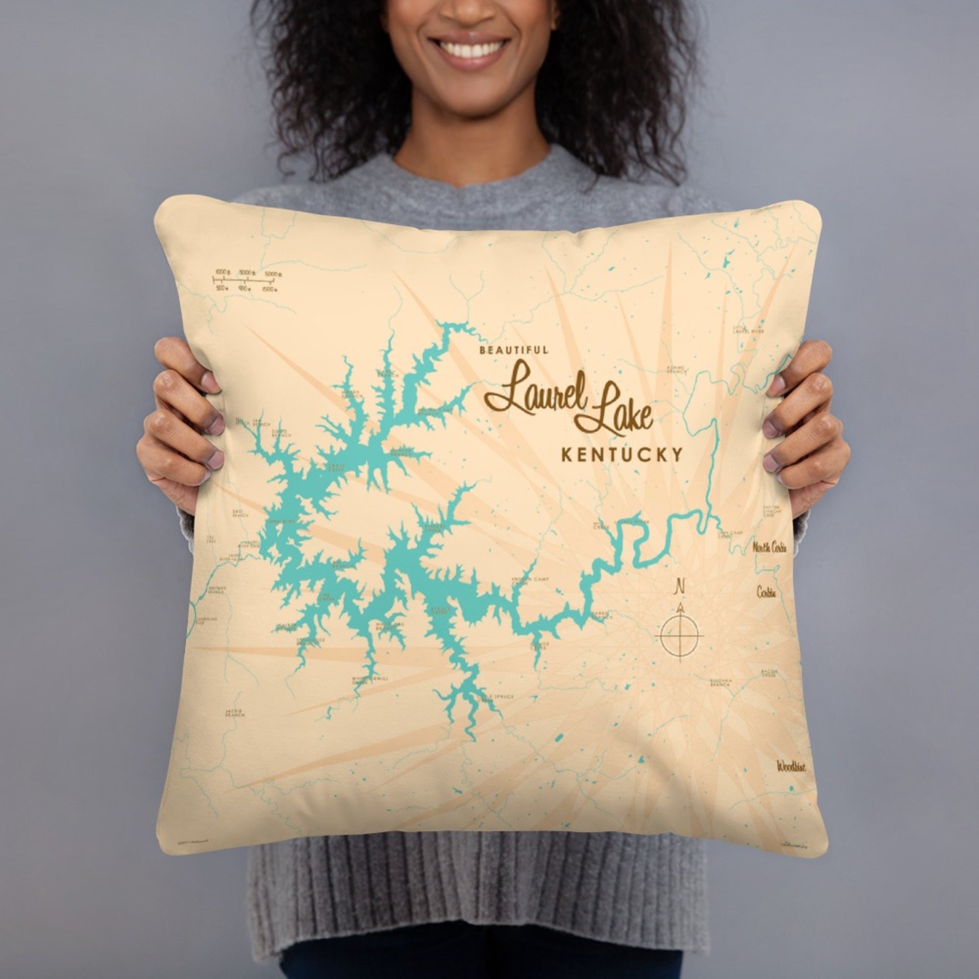 Laurel Lake Kentucky Pillow