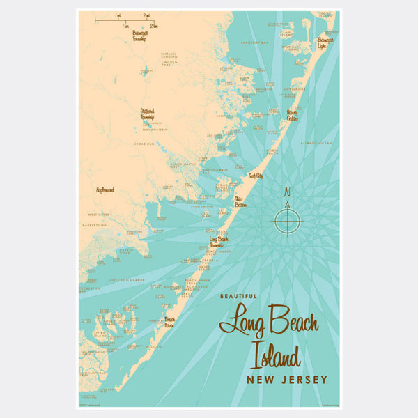 Long Beach Island, New Jersey, Paper Print