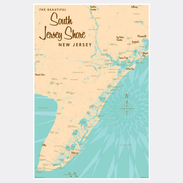 South Jersey Shore, Paper Print