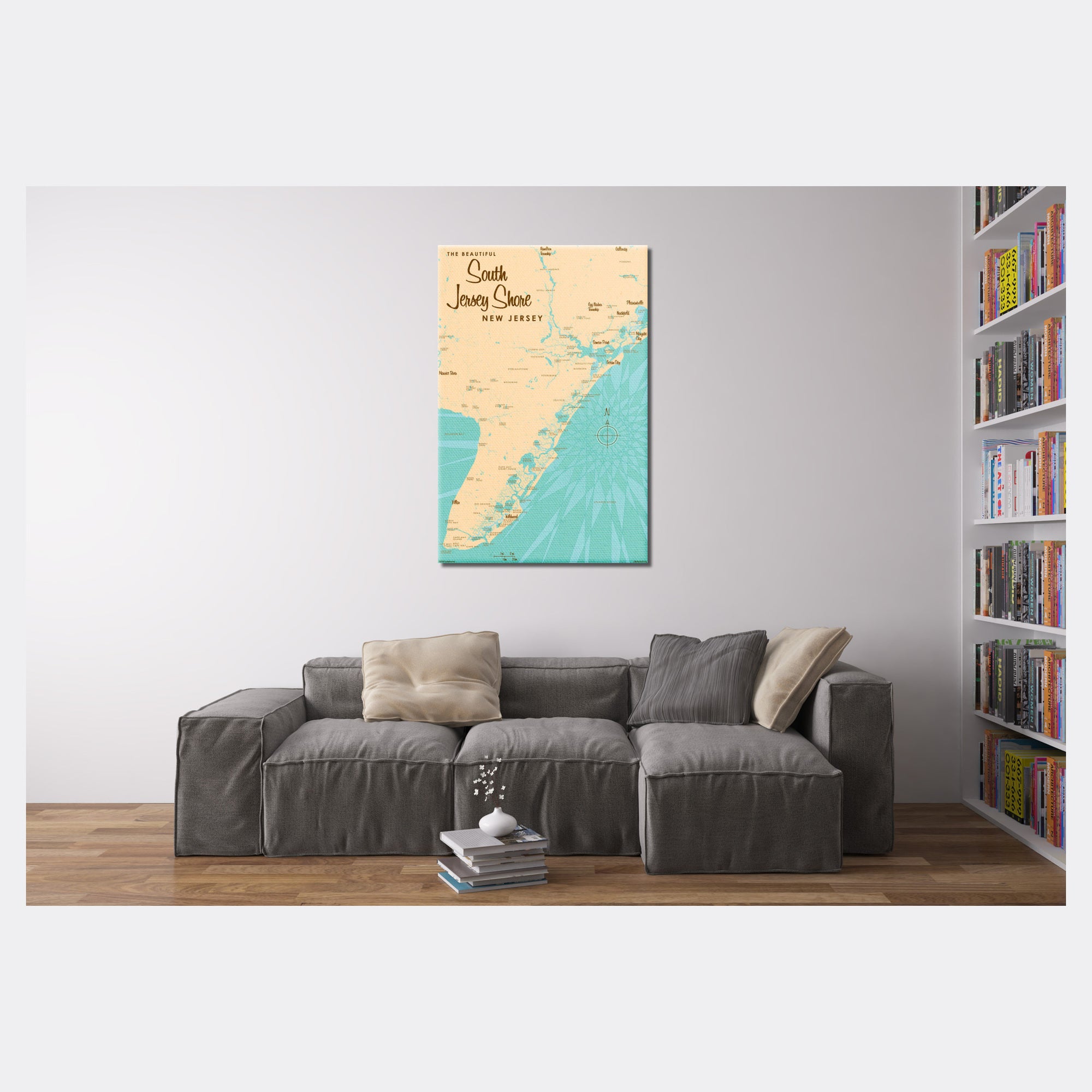 South Jersey Shore New Jersey, Canvas Print