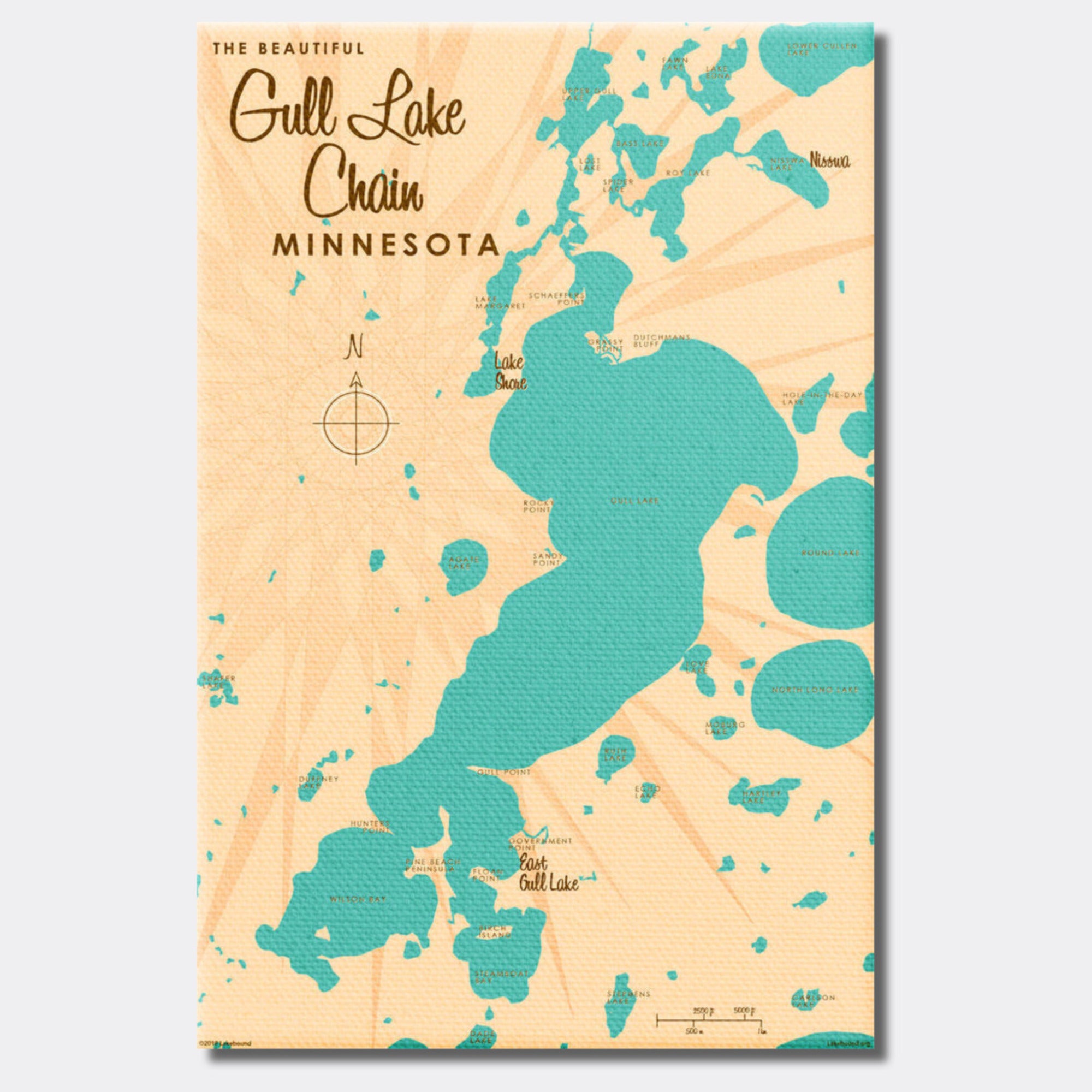 Gull Lake Chain Minnesota, Canvas Print